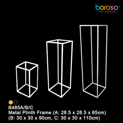 Borosino B485A/B/C Metal Plinth Frame-White