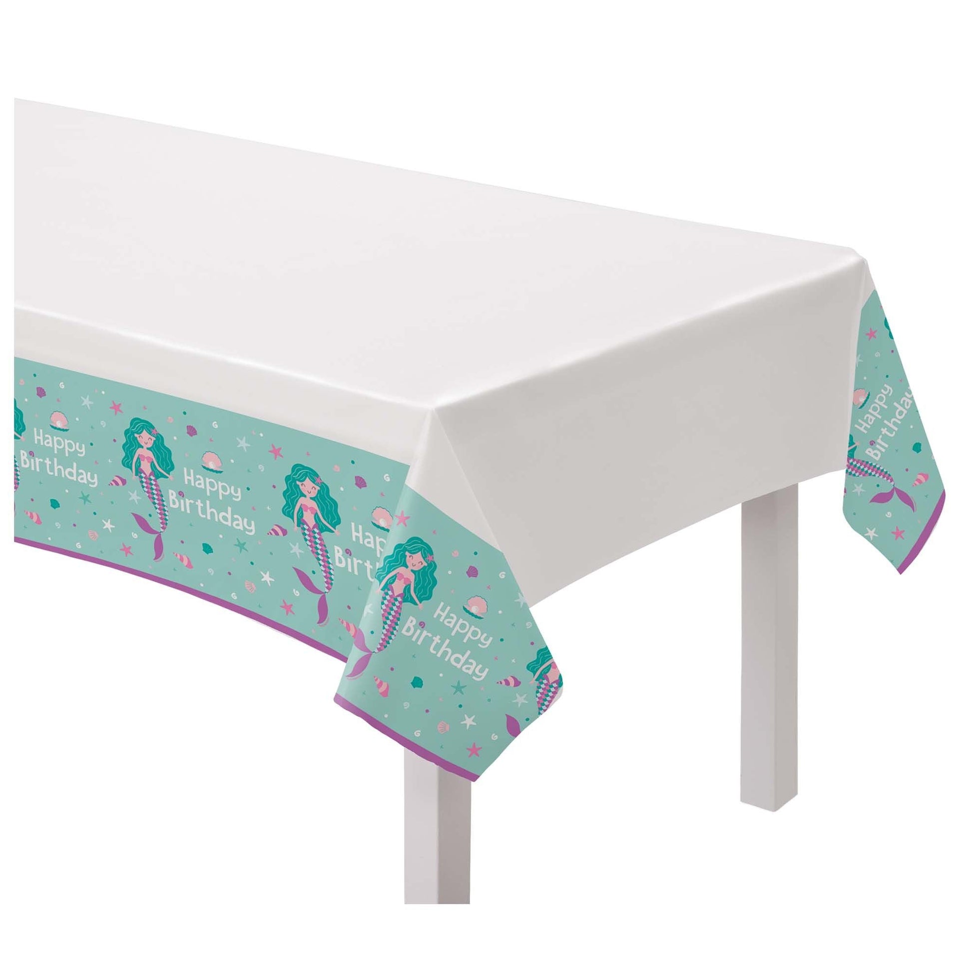 84" Table Cover - Birthday Mermaid