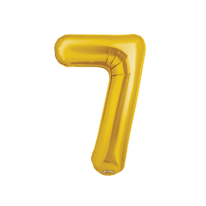 Prima 34" Gold Foil Balloon Number