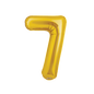 Prima 34" Gold Foil Balloon Number