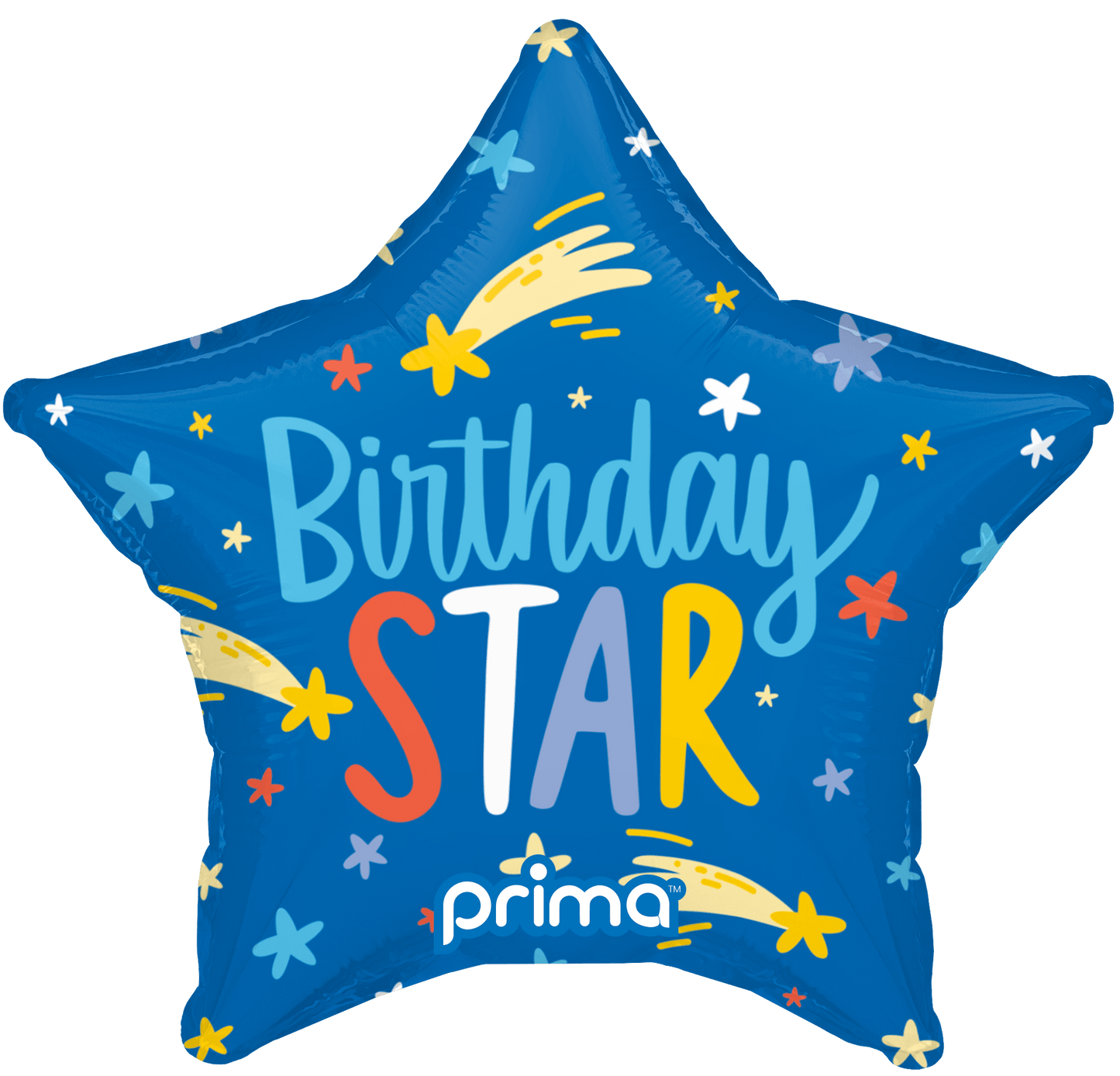 9" Birthday Star Balloons (6pc)