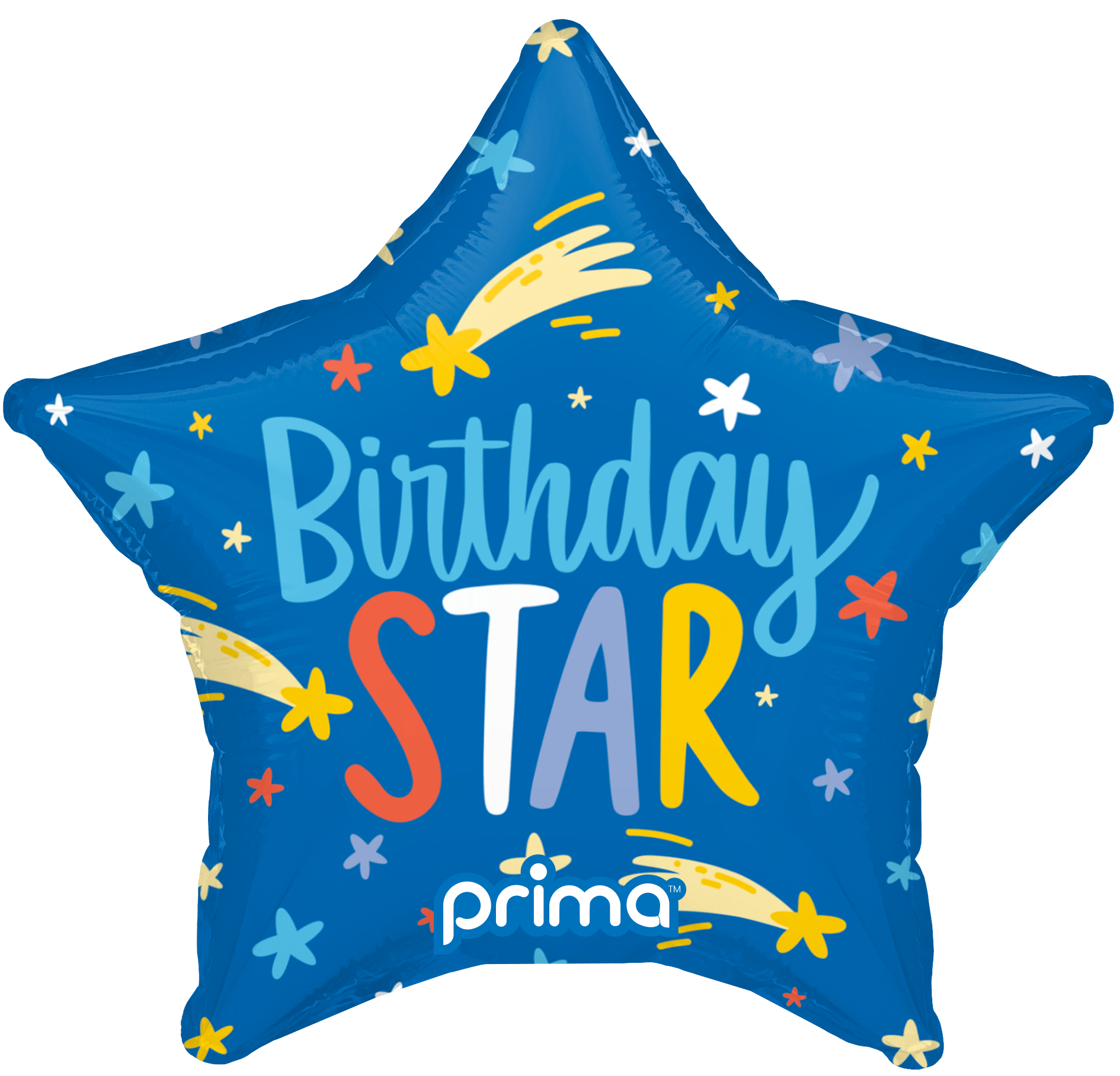 9" Birthday Star Balloons (6pc)