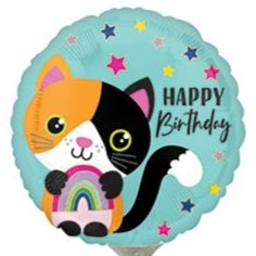 9" Calico Cat Birthday (25ct)