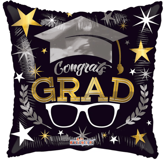 9" Congrats Grad Glasses Square (100ct) - Conver USA