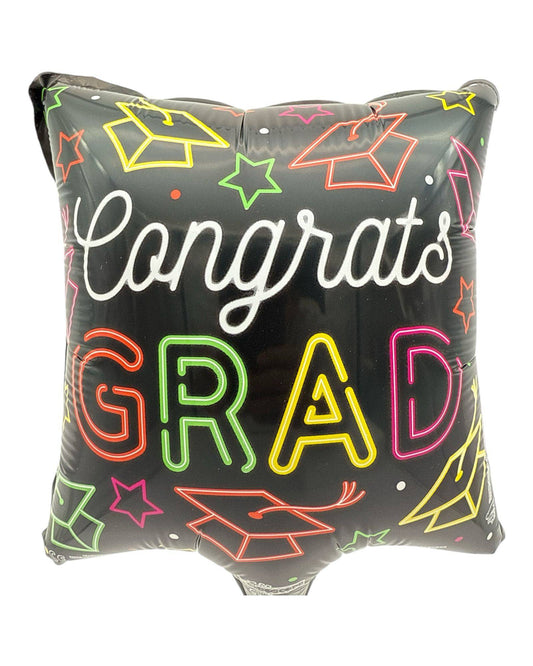 9" Congrats Grad Neon Square (100ct) - Conver USA