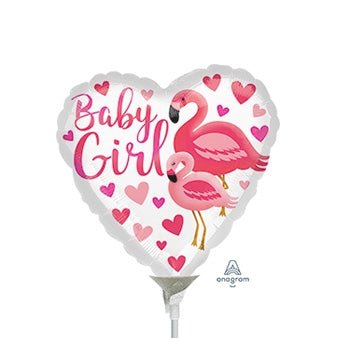 9" Flamingo Baby Girl (25ct)