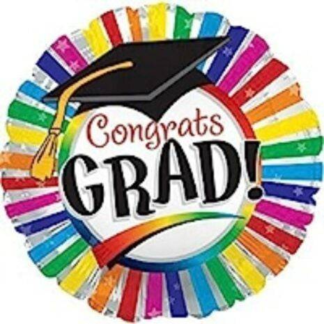 9" Grad Rainbow Stripes (100ct)
