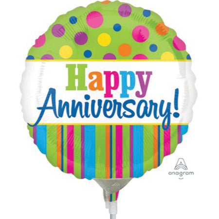 9" Happy Anniversary - Bright (25ct)