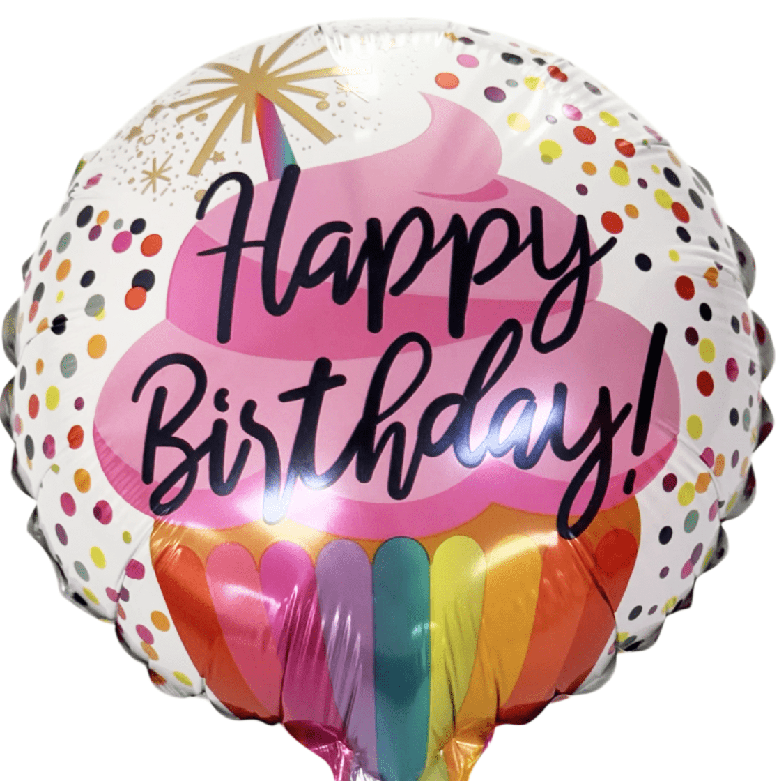 9" Happy Birthday Cupcake Confetti
