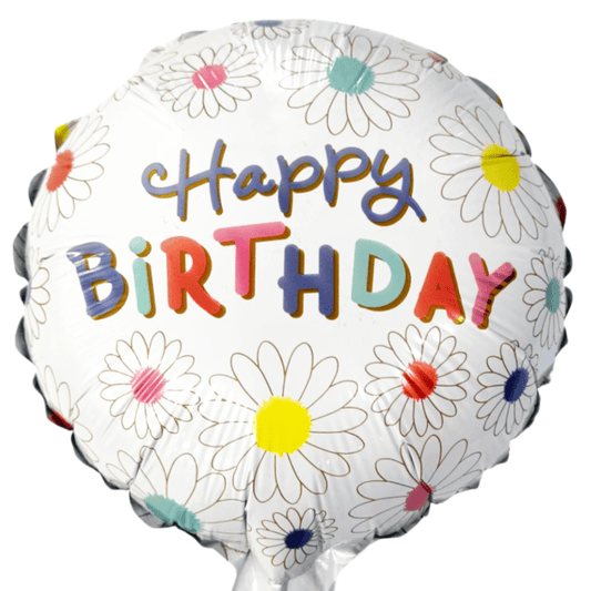 9" Happy Birthday Daisies