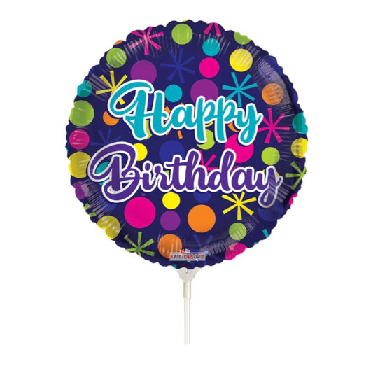 9" Happy Birthday Dots (100ct) - Conver USA