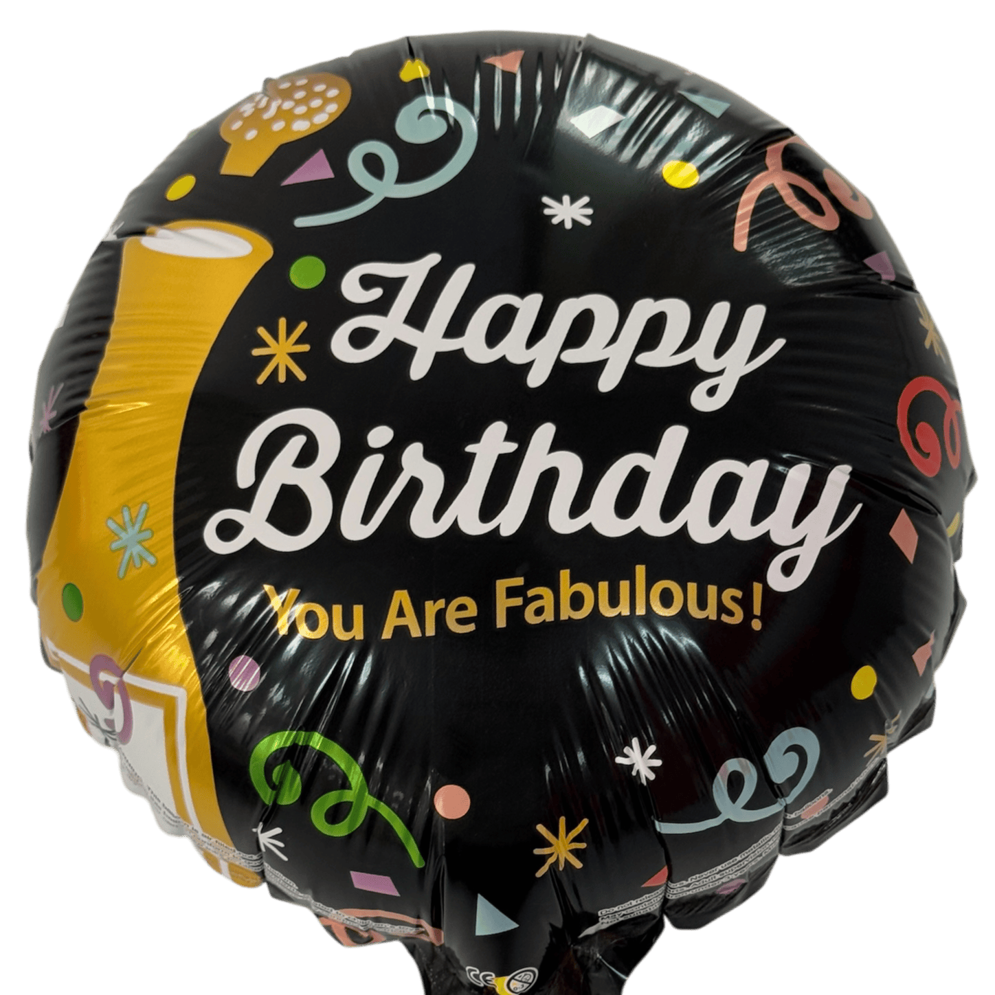 9" Happy Birthday Fabulous Bottle