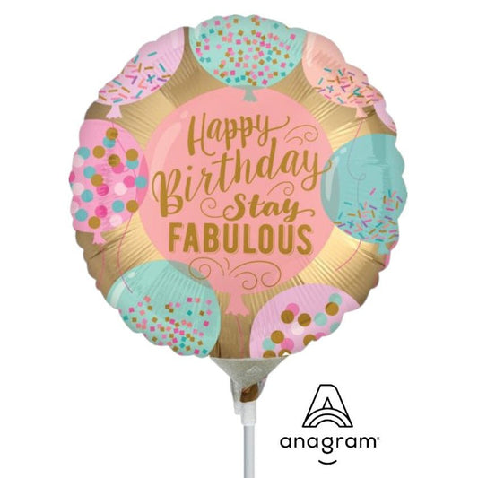 9" Happy Birthday Stay Fabulous (25ct) - Anagram