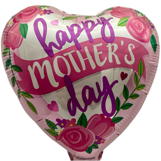 9" Happy Mother's Rosas & Banner (100ct) - Conver USA