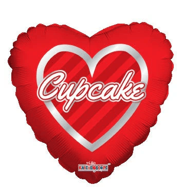 9" Heart - Cupcake