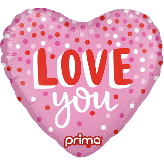 9" Heart Love You Confetti (6pc)