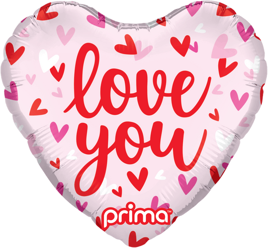 9" Heart Love You Confetti Hearts (6ct)