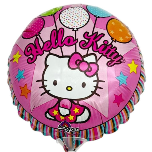 9" Hello Kitty - Balloons & Stars