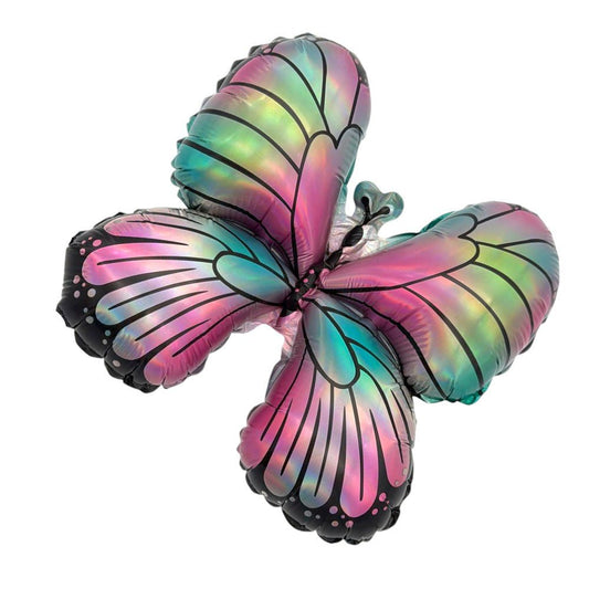 9" Iridescent Butterfly - Rainbow - 5ct  - Party America