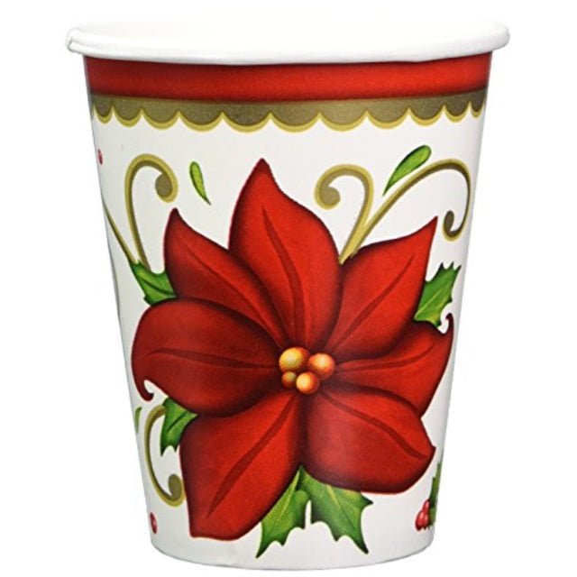 9" Paper Cups - Winter Botanical (50ct)