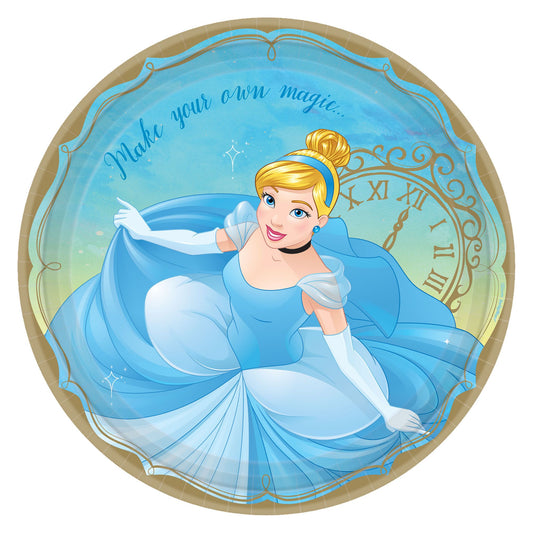 9" Paper Plates - Cinderella Once Upon a Time (8ct)