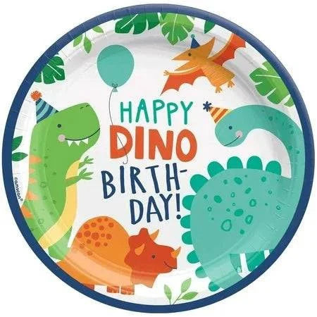 9" Paper Plates - Dino - Mite (8ct)