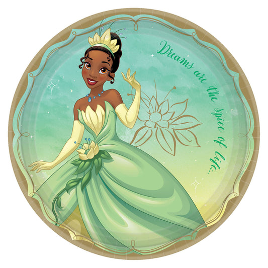 9" Paper Plates - Disney Princess Tiana (8ct)