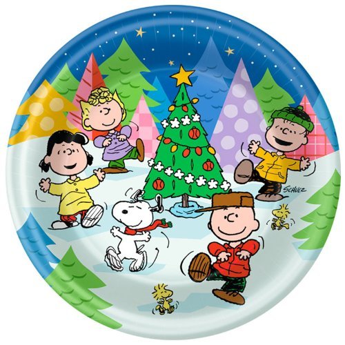 9" Paper Plates - Peanuts Christmas (8ct)
