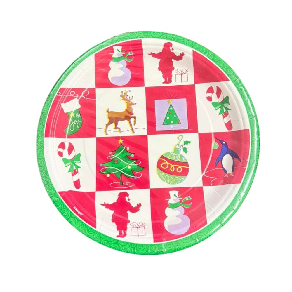 9" Paper Plates - Tis the Season (8ct) - Unique