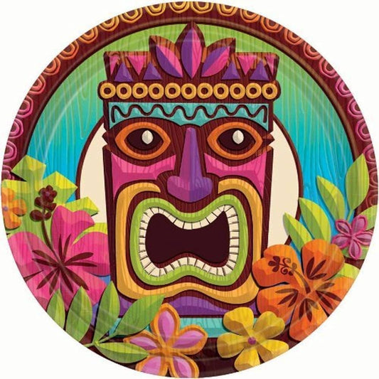 9" Paper Plates - Tropical Tiki (60ct)