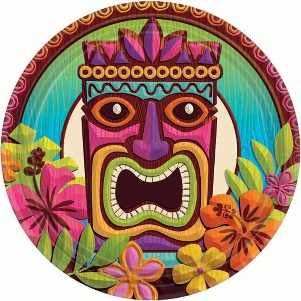 9" Paper Plates - Tropical Tiki (60ct)