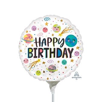 9" Smiling Galaxy Happy Birthday (25ct)