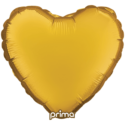 9" Solid Metallic Hearts (6ct)