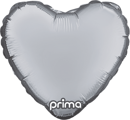 9" Solid Metallic Hearts (6ct)