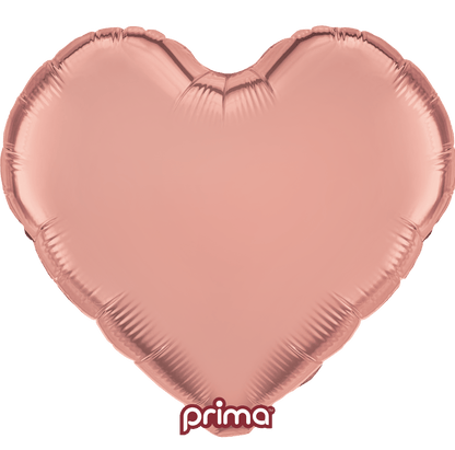 9" Solid Metallic Hearts (6ct)