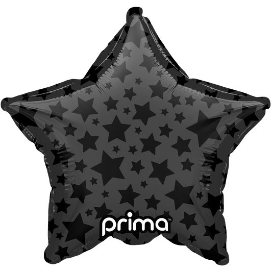 9" Star Black Shiny & Matte Stars (6pc)