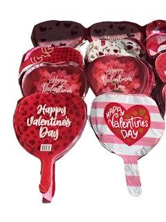 9" Valentine's Day Foil Balloon Assortment, Pack of 50