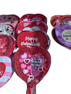 9" Valentine's Day Foil Balloon Assortment, Pack of 50
