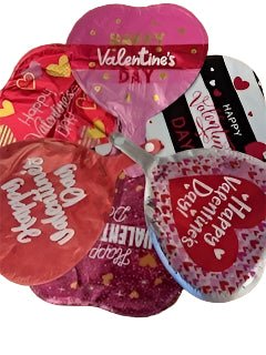9" Valentine's Day Foil Balloon Assortment, Pack of 50