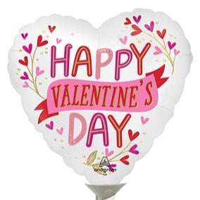 9" Valentine's Day Satin Botanical Traces (25ct)