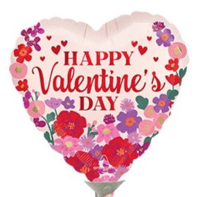 9" Valentine's day Satin Floral (25ct)