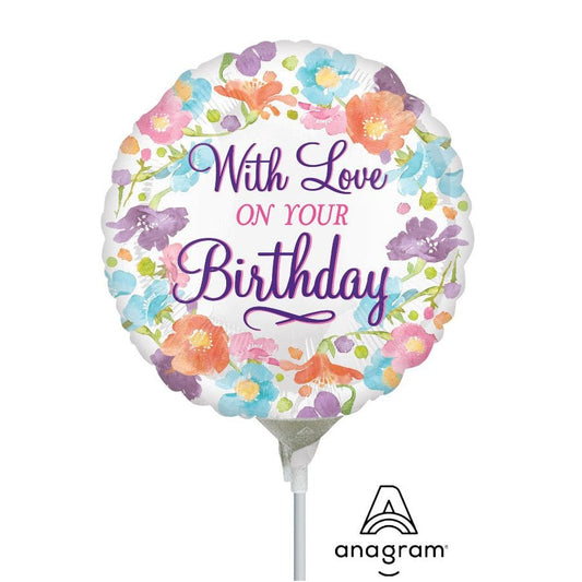 9" With Love on Your Birthday (25ct) - Anagram