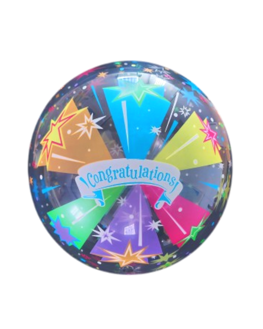 Globo Burbuja Transparente de 18" para Decoración con Vela 1 Unidad