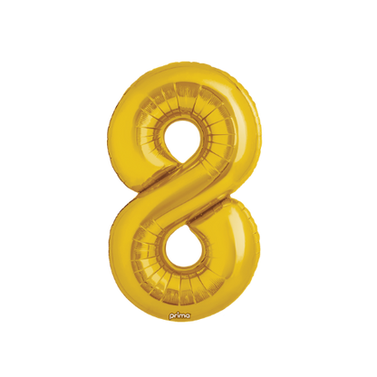 Prima 34" Gold Foil Balloon Number