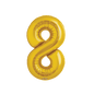 Prima 34" Gold Foil Balloon Number