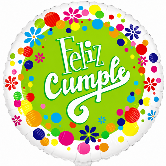 9" Feliz Cumple Puntos - Anagram