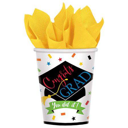 9oz Congrats Grad 100% Done Cups 50ct - Amscan
