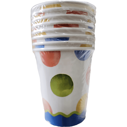9oz Cups - Watercolor Dots (8ct)