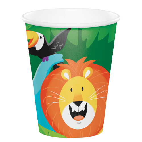 9oz Paper Cups - Jungle Safari (8ct)
