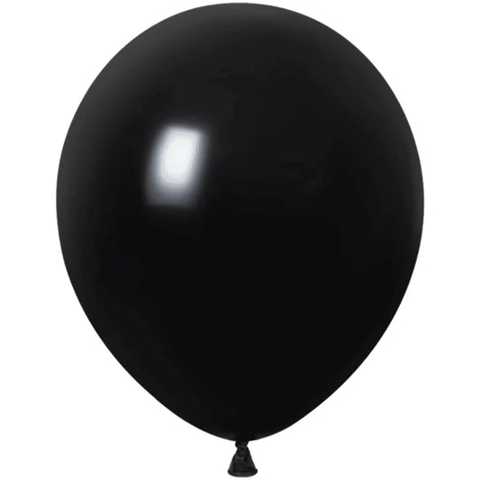 Winntex Premium 12" Black Latex Balloon 100ct